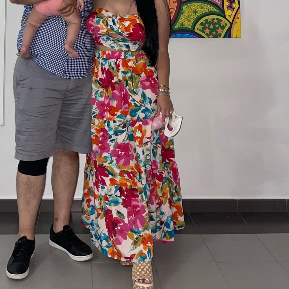 Floral SHEIN two piece set.